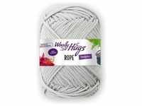 Woolly Hugs Wolle Rope Garn 200 g Hellgrau, Garn + Wolle, Grau
