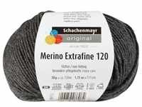Schachenmayr Wolle Merino Extrafine 120, Garn + Wolle, Grau