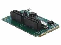 Delock Mini PCIe Konverter zu 2 x SATA mit RAID, Storage Controller