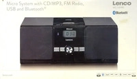 Lenco MC-030, Lenco MC-030BK (Bluetooth, CD Player, 2x 10 W) (MC-030) Schwarz