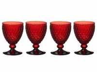 4x Villeroy & Boch Rotweinglas red Boston coloured, Weingläser, Rot