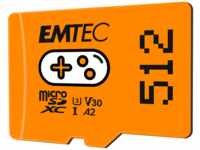 Emtec ECMSDM512GXCU3G, Emtec MicroSD Card SDXC CL.10 UHS1 U3 V30 Gaming...
