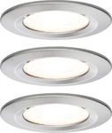 Paulmann 93440, Paulmann Einbauleuchte Nova Set (GU10, Aluminium) (93440) Silber