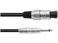 Omnitronic 30225410, Omnitronic Adapterkabel Speaker(M)/Klinke 5m sw