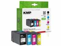 KMP KMP Tinte ersetzt PGI1500XLBK, C, M, Y (9182B004) (M, Y, C, BK), Druckerpatrone