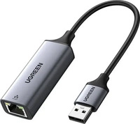 Ugreen 50922, Ugreen Ethernet Adapter (USB, USB 3.0, RJ45 Gigabit Ethernet (1x))