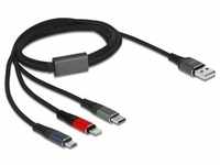 Delock USB-A – USB-C, Lightning, USB Micro B (1 m, USB 2.0), USB Kabel