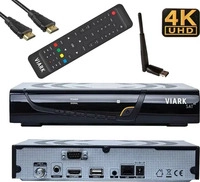 Viark SAT 4K, Viark Sat 4K UHD H,265 2160p DVB-S2X Multistream Receiver LAN WLAN