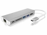 Icy Box IB-DK4034-CPD, Icy Box Dockingstation USB-C -> USB3.0 (USB C) Silber