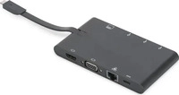 Digitus DA-70865, Digitus Universal Travel DA-70865 (USB-C, 3 Ports) (DA-70865)