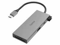 Hama USB-C-Multiport Adapter (USB C), Dockingstation + USB Hub, Grau