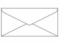 Sigel, Briefumschlag, Umschlag (DIN lang (11 x 22 cm), 50 x)