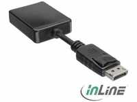 InLine DisplayPort — DVI (DVI, 15 cm), Data + Video Adapter, Schwarz