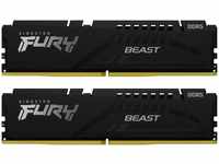Kingston Fury Beast (2 x 16GB, 5200 MHz, DDR5-RAM, DIMM) (17272754) Schwarz