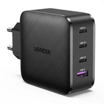 Ugreen 70774, Ugreen Schnellladeger&auml;t (65 W, 4 Ports) (70774) Schwarz