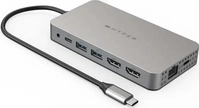Hyper HDM1H-GL, Hyper HyperDrive Dual (USB-C, 10 Ports) (HDM1H-GL) Silber