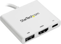 StarTech CDP2HDUACPW, StarTech USB-C zu (USB-C, 3 Ports) (CDP2HDUACPW) Weiss