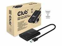 Club 3D USB A auf HDMI 2.0 Dual Monitor 4K 60Hz Adapter, Switch Box