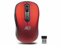 ACT AC5135, ACT Wireless Mouse, USB nano receiver, 1600 dpi, red (Kabellos) Rot