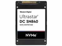 WD ULTRASTAR DC SN840 NVMe SSD 2.5 inch PCIe TLC RI-3DW/D BICS4 SE - WUS4 (6400 GB,