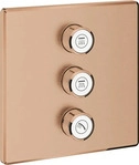 Grohe 29127DL0, Grohe Unterputzventil GROHTHERM SMARTCONTROL eckig, 3-fach warm