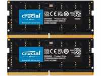 Crucial CT2K32G48C40S5 (2 x 32GB, 4800 MHz, DDR5-RAM, SO-DIMM), RAM, Schwarz