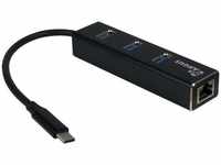 Intertech 88885440, Intertech Argus IT-410 Lan Adapter (USB C)(88885440) Schwarz