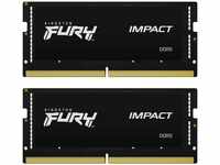 Kingston Fury Impact (2 x 32GB, 4800 MHz, DDR5-RAM, SO-DIMM) (19753598) Schwarz