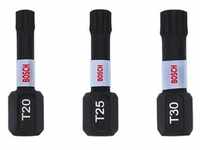 Bosch Professional Zubehör, Bits, Impact Control T Insert Bits, 3 Stk. (T20, T25,