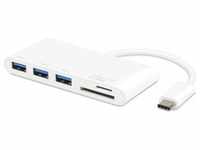 Vivanco 45387 (USB C), Dockingstation + USB Hub, Weiss