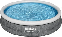 Bestway 57445, Bestway Fast Set mit Filterpumpe (366 x 76 cm) (57445) Grau