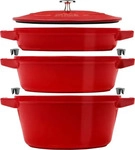 Staub 40508-387-0, Staub Cocotte (Gusseisen, 24 x 21.60 cm) (40508-387-0) Rot