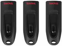 SanDisk SDCZ48-064G-G46T, SanDisk Ultra [3-Pack] (64 GB, USB A, USB 3.0) Schwarz