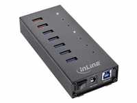 InLine USB 3.0 Hub 7 Port (USB B), Dockingstation + USB Hub, Schwarz