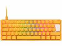 Ducky One 3 yellow mini gaming keyboard, RGB LED - MX blue (DE, Kabelgebunden)