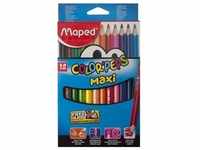 Maped, Malstifte, Farbstifte Color Peps Maxi 12er (Mehrfarbig)