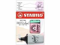 STABILO 07/03-49, STABILO BOSS MINI Pastellove 2.0 Textmarker (Rosa, Grau, Türkis,