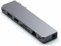 Satechi ST-UCPHMXM, Satechi Dual USB-C Pro Hub Max (USB C) Grau