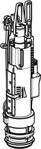 Geberit 244.830.00.1, Geberit Sp&uuml;larmatur Typ 212 (244.830.00.1) Weiss/Blau