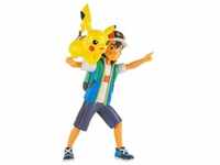 Jazwares Pokémon: Ash+Pikachu - Battle Feature Figur 10 cm