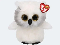 Ty 36480, Ty Beanie Buddy Austin Eule (24 cm) (36480) Weiss