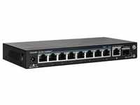 Abus ITAC10110 8-Port PoE Gigabit Switch (8 Ports), Netzwerk Switch, Schwarz