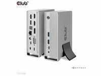 Club 3D CSV-1568 (USB C), Dockingstation + USB Hub, Grau