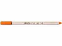 STABILO 568/30, STABILO Pen 68 brush Premium-Filzstift (Gelb, Gelbrot, Rot, 1 x)