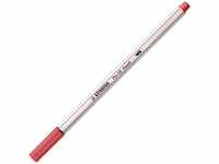 STABILO Pen 68 brush Premium-Filzstift (Rostrot, 1 x) (20333710) Rot