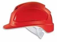 Uvex Safety, Kopfschutz, Schutzhelm uvex pheos B 9772320 rot mit Lüftungen