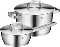 WMF 07.4002.6030, WMF Kochtopf Set stahlgrau (Kochtopf, Edelstahl) (07.4002.6030)