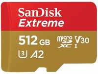 SanDisk SDSQXAV-512G-GN6MA, SanDisk Extreme microSDXC +SD /s (microSDXC, 512 GB, U3,