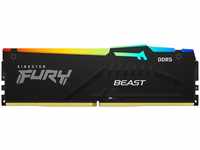 Kingston FURY Beast RGB (1 x 16GB, 4800 MHz, DDR5-RAM, DIMM) (21089496) Schwarz