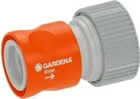 Gardena 02814-20, Gardena &Uuml;bergangsst&uuml;ck mit Wasserstop (&Uuml;bergangsst&uuml;ck,